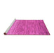 Sideview of Machine Washable Oriental Pink Modern Rug, wshabs5511pnk