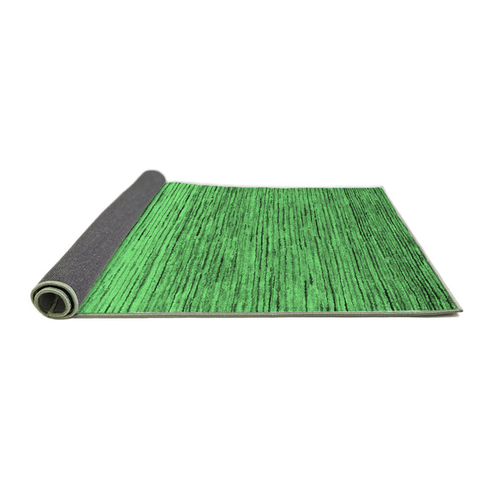 Sideview of Oriental Emerald Green Modern Rug, abs5511emgrn