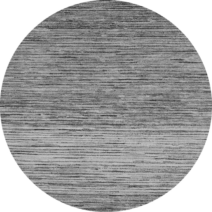 Round Oriental Gray Modern Rug, abs5511gry