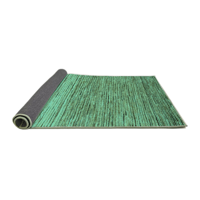 Sideview of Oriental Turquoise Modern Rug, abs5511turq