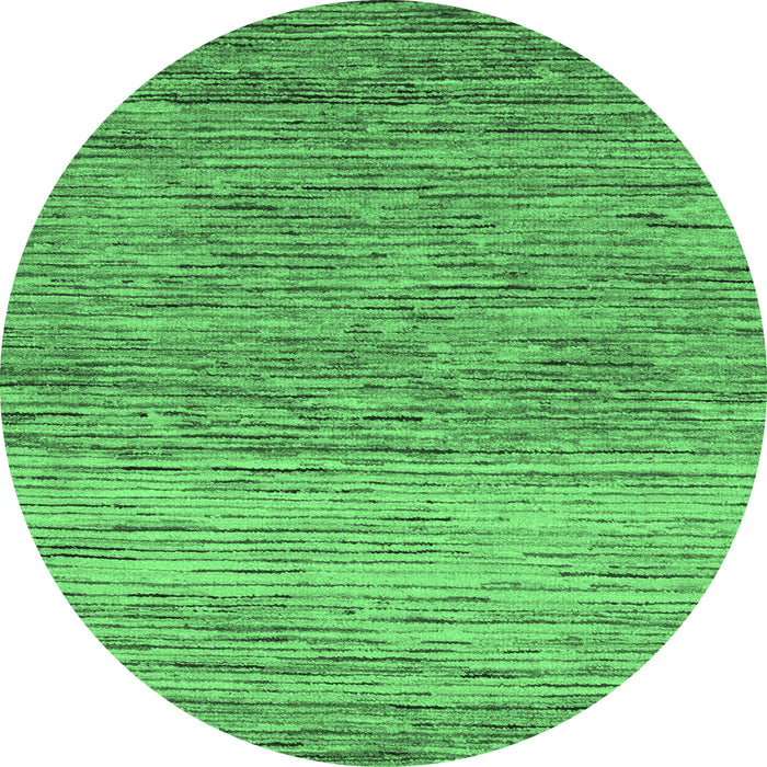 Round Oriental Emerald Green Modern Rug, abs5511emgrn