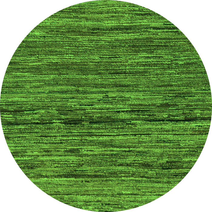 Round Oriental Green Modern Rug, abs5512grn