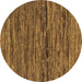 Round Oriental Brown Modern Rug, abs5512brn