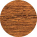 Round Oriental Orange Modern Rug, abs5512org