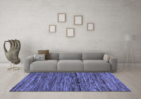 Machine Washable Oriental Blue Modern Rug, wshabs5512blu