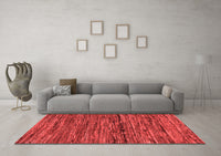 Machine Washable Oriental Red Modern Rug, wshabs5512red