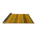 Sideview of Oriental Yellow Modern Rug, abs5513yw