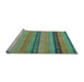 Sideview of Machine Washable Oriental Light Blue Modern Rug, wshabs5513lblu