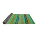 Sideview of Oriental Turquoise Modern Rug, abs5513turq