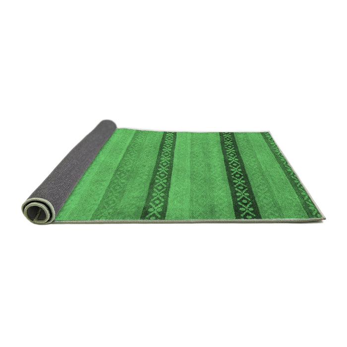 Sideview of Oriental Emerald Green Modern Rug, abs5513emgrn