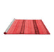 Modern Red Washable Rugs