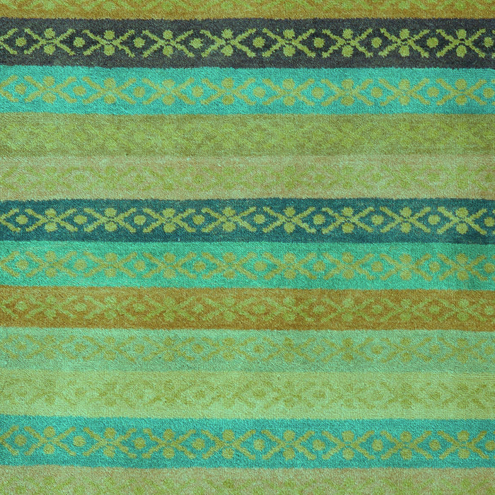 Machine Washable Oriental Turquoise Modern Area Rugs, wshabs5513turq