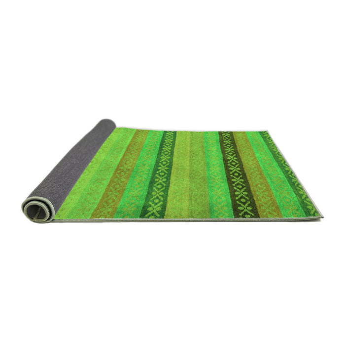 Sideview of Oriental Green Modern Rug, abs5513grn