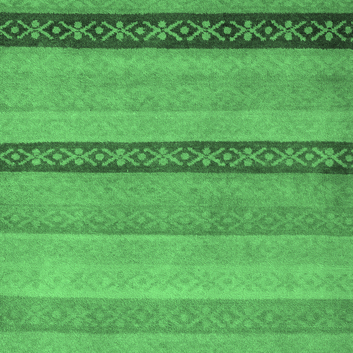 Machine Washable Oriental Emerald Green Modern Area Rugs, wshabs5513emgrn