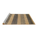 Sideview of Machine Washable Abstract Brown Sand Brown Rug, wshabs5514