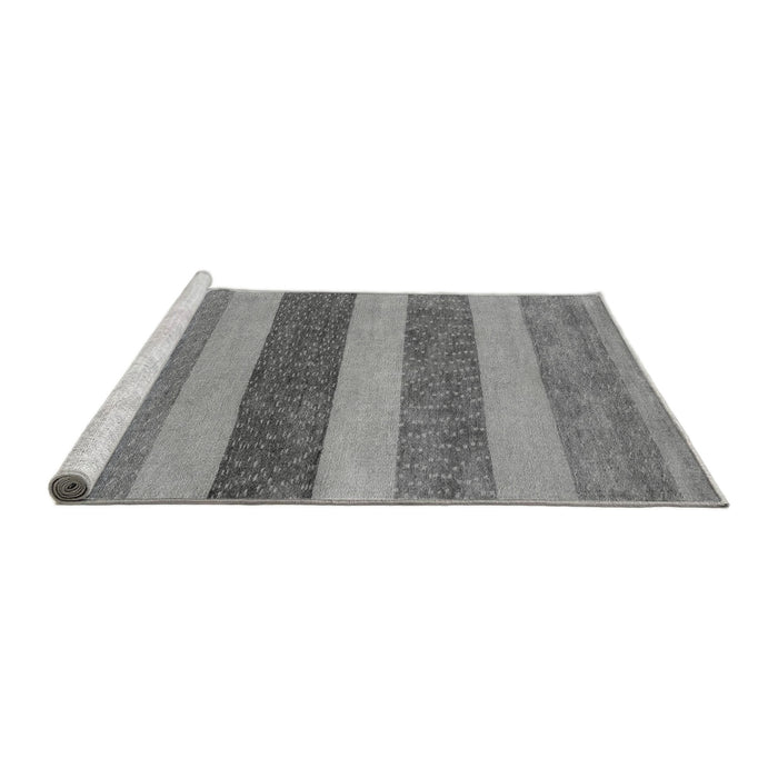 Sideview of Machine Washable Oriental Gray Modern Rug, wshabs5514gry