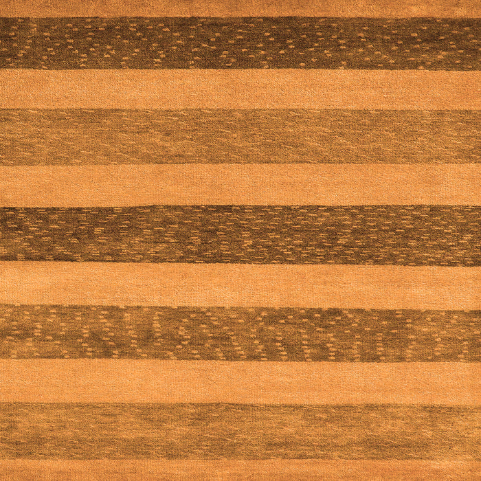 Square Machine Washable Oriental Orange Modern Area Rugs, wshabs5514org