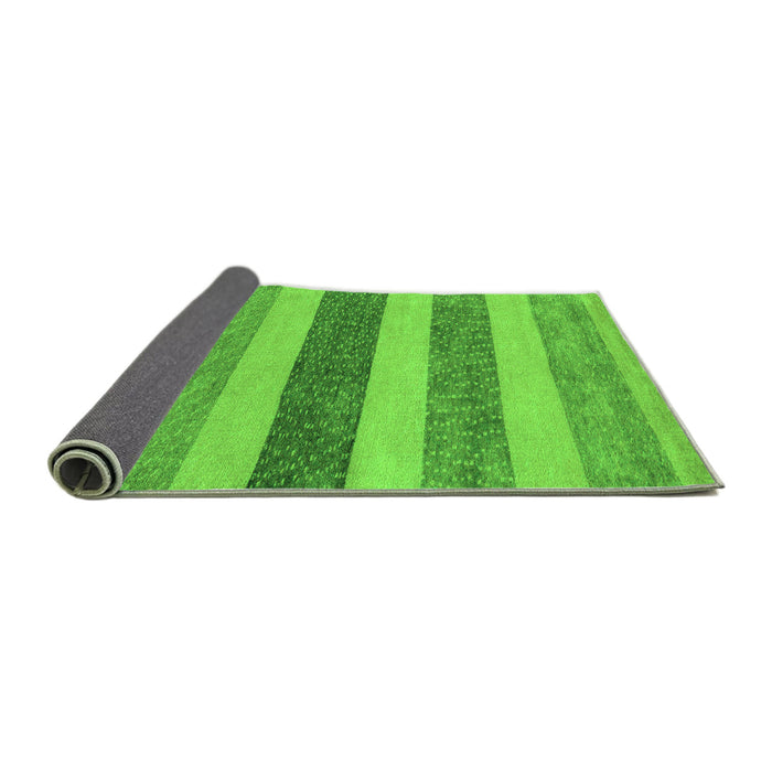 Sideview of Oriental Green Modern Rug, abs5514grn