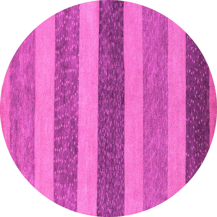 Round Oriental Pink Modern Rug, abs5514pnk