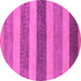 Round Oriental Pink Modern Rug, abs5514pnk