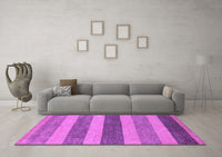 Machine Washable Oriental Purple Modern Rug, wshabs5514pur