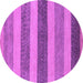 Round Oriental Purple Modern Rug, abs5514pur