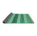 Sideview of Oriental Turquoise Modern Rug, abs5514turq
