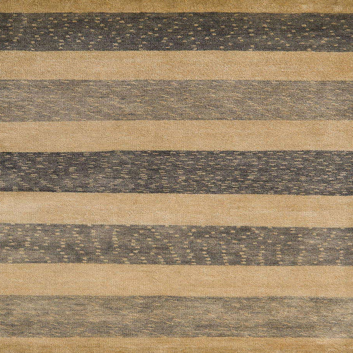 Square Abstract Brown Sand Brown Oriental Rug, abs5514