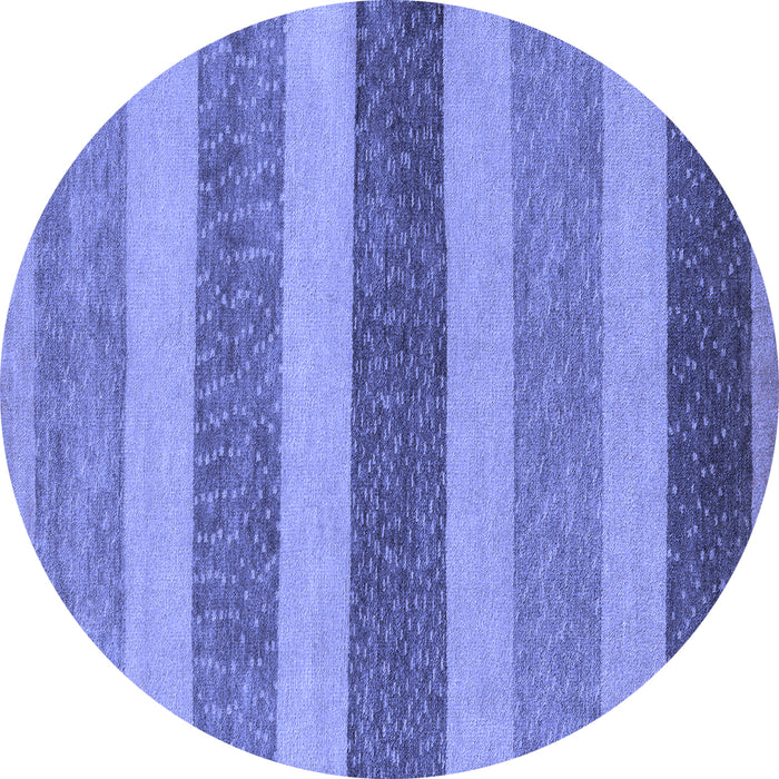 Round Oriental Blue Modern Rug, abs5514blu