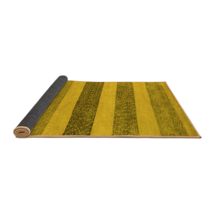 Sideview of Oriental Yellow Modern Rug, abs5514yw