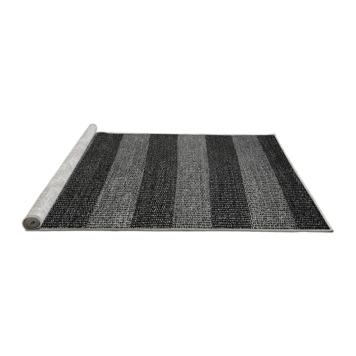 Sideview of Machine Washable Oriental Gray Modern Rug, wshabs5515gry