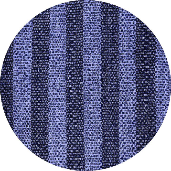 Round Machine Washable Oriental Blue Modern Rug, wshabs5515blu