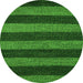 Round Oriental Green Modern Rug, abs5515grn