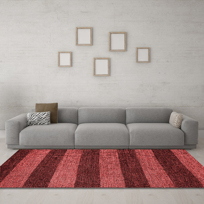 Modern Red Washable Rugs