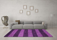 Machine Washable Oriental Purple Modern Rug, wshabs5515pur