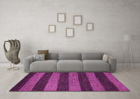 Machine Washable Oriental Pink Modern Rug, wshabs5515pnk