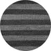 Round Oriental Gray Modern Rug, abs5515gry