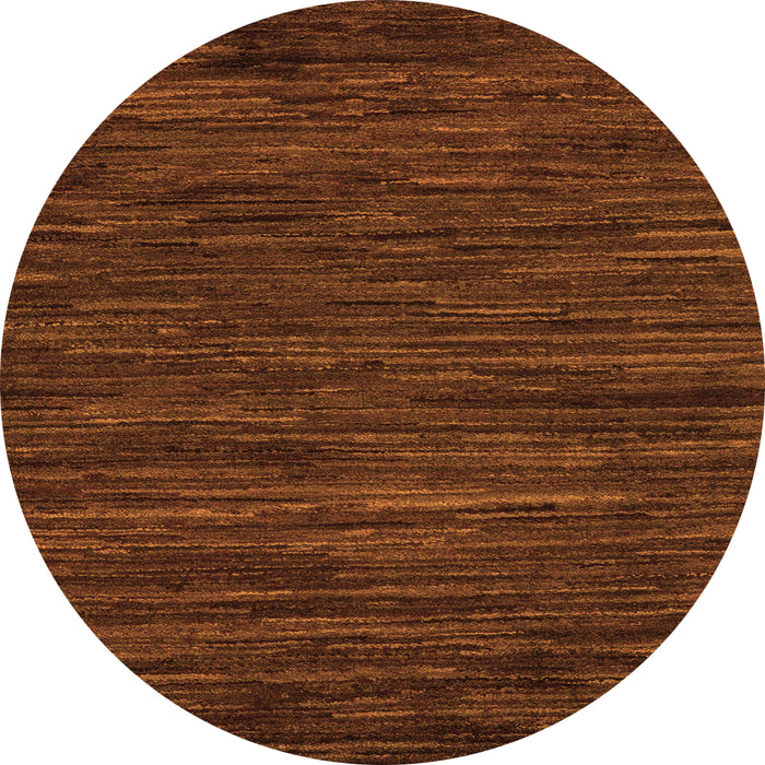 Round Oriental Orange Modern Rug, abs5516org