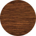 Round Oriental Orange Modern Rug, abs5516org