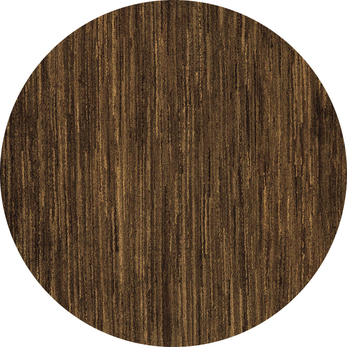Round Oriental Brown Modern Rug, abs5516brn