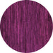 Round Oriental Pink Modern Rug, abs5516pnk