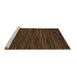 Sideview of Machine Washable Oriental Brown Modern Rug, wshabs5516brn