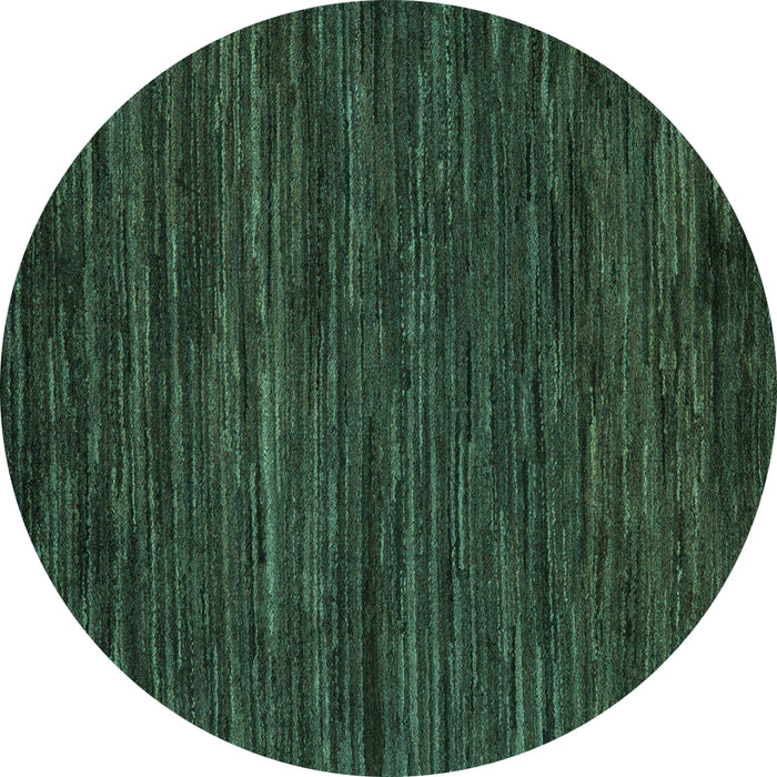 Round Oriental Turquoise Modern Rug, abs5516turq