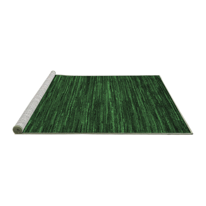 Sideview of Machine Washable Oriental Emerald Green Modern Area Rugs, wshabs5516emgrn