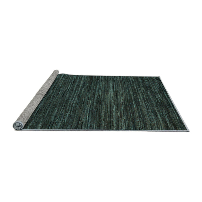 Sideview of Machine Washable Oriental Light Blue Modern Rug, wshabs5516lblu