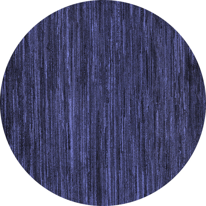 Round Machine Washable Oriental Blue Modern Rug, wshabs5516blu