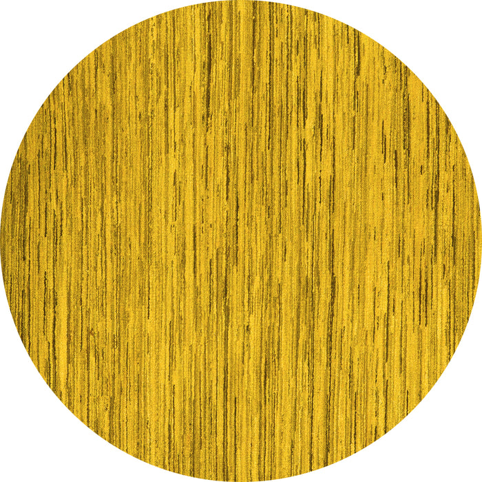 Round Oriental Yellow Modern Rug, abs5517yw