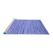 Sideview of Machine Washable Oriental Blue Modern Rug, wshabs5517blu