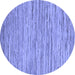 Round Oriental Blue Modern Rug, abs5517blu