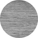 Round Machine Washable Oriental Gray Modern Rug, wshabs5517gry